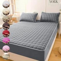 Capa Impermeável Protetora Colchão Box Casal Padrão Mate Cin