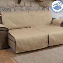 Capa Impermeável Protetora Para Sofá-cama Retrátil e Reclinável 2,40 Metros 2 Lugares de 1,20m Cada