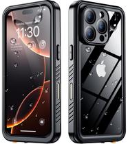 Capa Impermeável SPIDERCASE para iPhone 16 Pro Max - Preta