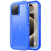 Capa impermeável SPORTLINK para iPhone 15 Pro Max azul 6,7"