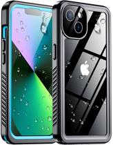 Capa impermeável Temdan compatível com iPhone 13 6.1" azul