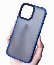 Capa importada compativel iphone silicone acrilica translucida fosca compativel com 12 13 pro promax