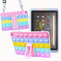 Capa Infantil Colorida Adaptável para Tablet Amazon Fire HD 10 - Commercedai