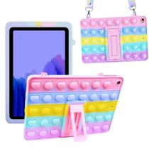 Capa Infantil Colorida p/ Tablet Samsung Galaxy Tab A7 T500 T505 10.4