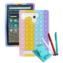 Capa infantil Emborrachada p/ Tablet Amazon HD10 Kit com Caneta e Suporte Capa infantil Emborrachada p/ Tablet Amazon HD10 Kit com Caneta e Suporte