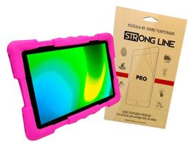 Capa Infantil Multilaser M9S Go M9 Silicone Pelicula - Pink - Strong Line