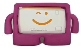 Capa Infantil p/Tablet A 8p T220 T225 T290 T295 Anti impacto Rosa pink