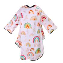 Capa Infantil para Corte de Cabelo XRBEOU com Mangas Arco-Íris Impermeável Capa Infantil para Corte de Cabelo XRBEOU com Mangas Arco-Íris Impermeável