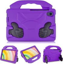 Capa infantil para Samsung Galaxy Tab A 8,4" 2020 (SM-T307/T307U) com suporte dobrável, capa protetora leve de EVA à prova de choque para Galaxy Tab A 8,4 polegadas, roxa