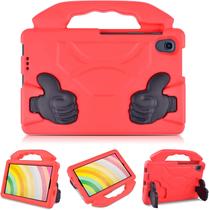 Capa infantil para Samsung Galaxy Tab A 8,4" 2020 (SM-T307/T307U) com suporte dobrável, capa protetora leve de EVA à prova de choque para Galaxy Tab A 8,4 polegadas, vermelha