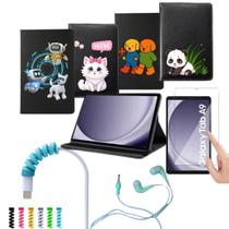 Capa Infantil para Tab Samsung A9 + Pelicula de Vidro + Fone + Protertor de cabo