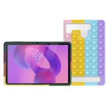 Capa Infantil Pop it + Película p/ Tablet Lenovo Idea Tab 11