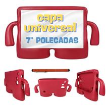 Capa Infantil Universal Para Tablet 7" Pol + Caneta Touch - Maresias