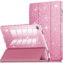 Capa INFILAND Galaxy Tab A9 Plus 5G em couro brilhante rosa