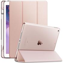 Capa INFiLAND Transparente Séries iPad 7 10.2 Pol (2019) A2197 A2200 c/ Função Wake Sleep e Suporte Caneta