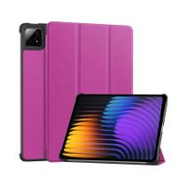 Capa Inteligente De Couro PU De 11,2 Polegadas Para Xiaomi Pad 7 pro Com Suporte Magnético Tri-Fold