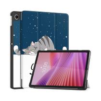 Capa Inteligente Para Tablet Lenovo Tab 2025 TB-311FU De 10,1 Polegadas Com Suporte Dobrável E