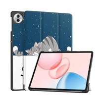 Capa Inteligente Triarticulada De Couro PU Para Huawei Honor Pad De 12.1 Polegadas Com Função Auto