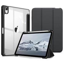 Capa Ipad 9ª 8ª 7ª Geração Case Anti Impacto Suporte Pencil Contracapa Transparente