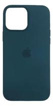 Capa iPhone 12 Pro Silicone Verde-escuro Lisa