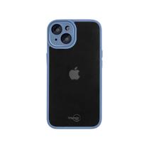 Capa iPhone 14 Originais iPlace, Noronha, Transparente com Proteção de Câmera, Azul