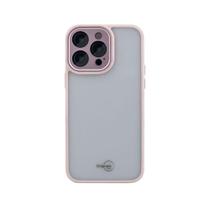 Capa iPhone 15 Pro Max com Proteção de Câmera, Linha Noronha, Rosa Chá - ORIGINAIS IPLACE