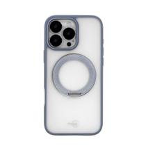 Capa iPhone 16 Pro Originais iPlace, Stand Cinza