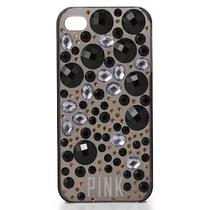 Capa iPhone 5 E 5s Victoria's Secret Com Cristais Preta Capa iPhone 5 E 5s Victoria's Secret Com Cristais Preta