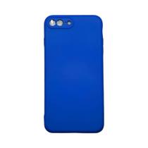 Capa IPhone 7 Plus / 8 Plus Silicone Aveludada Protege Câmera Colorida Capinha Anti Impacto