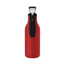 Capa Isolante Para Garrafa De Cerveja De 12 Oz (330 Ml) Em 5 Cores Com Zíper Em Anel Para Verão E