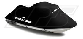 Capa Jet Ski Seadoo Spark 2lugares - Logo Spark Super Protec Preto Capa Jet Ski Seadoo Spark 2lugares - Logo Spark Super Protec Preto