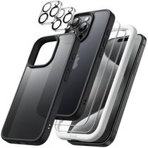 Capa JeTech 5 em 1 fosca para iPhone 15 Pro de 6,1 polegadas com protetores