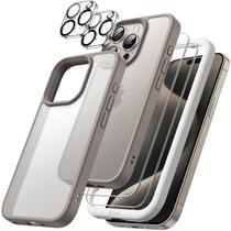 Capa JeTech 5 em 1 fosca para iPhone 15 Pro Max 6,7" com protetores Capa JeTech 5 em 1 fosca para iPhone 15 Pro Max 6,7" com protetores