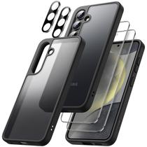 Capa JeTech 5 em 1 fosca para Samsung Galaxy S24+ com protetores Capa JeTech 5 em 1 fosca para Samsung Galaxy S24+ com protetores