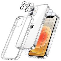 Capa JeTech 5 em 1 para iPhone 12 de 6,1 polegadas com protetores