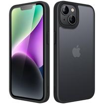 Capa JeTech Matte para iPhone 14 preta de 6,1 polegadas à prova de choque Capa JeTech Matte para iPhone 14 preta de 6,1 polegadas à prova de choque