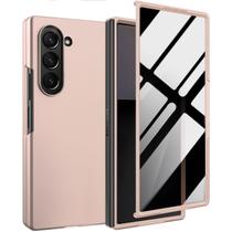 Capa KEKBOXQ para Samsung Z Fold 7 rosa de corpo inteiro Capa KEKBOXQ para Samsung Z Fold 7 rosa de corpo inteiro