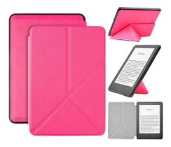 Capa Kindle Paperwhite 10ª geração à prova d'água - Hibernação - Fechamento magnético - Origami Pink - Fullmosa
