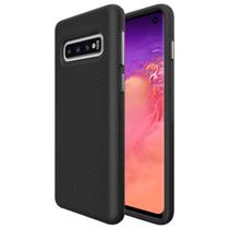 Capa KIOMY para Samsung Galaxy S10 à prova de choque, dupla camada, preta fosca Capa KIOMY para Samsung Galaxy S10 à prova de choque, dupla camada, preta fosca