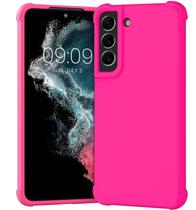 Capa KIOMY para Samsung Galaxy S22+ 5G à prova de choque rosa neon