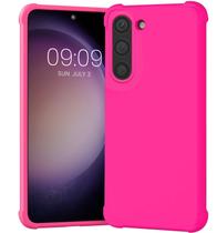 Capa KIOMY para Samsung Galaxy S23 rosa neon à prova de choque TPU