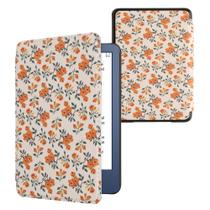 Capa kwmobile compatível com Amazon Kindle (2022/2024) - Flores amarelas