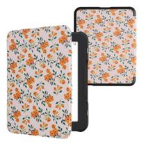 Capa kwmobile para Kobo Nook Glowlight 4/4e - Flores Amarelas