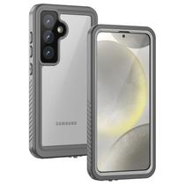 Capa Lanhiem para Samsung Galaxy S24 à prova d'água IP68 cinza