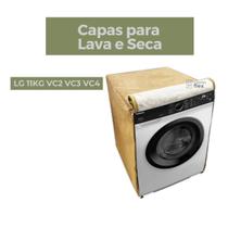 Capa lava e seca lg 11kg vc2 vc3 vc4 impermeável flex