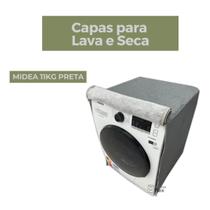 Capa lava e seca midea 11kg preta impermeável flex
