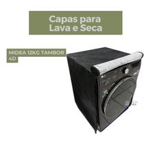 Capa lava e seca midea 12kg tambor 4d impermeável flex