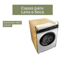 Capa lava e seca samsung 13kg wd13t impermeável flex