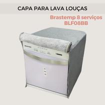 Capa lava louças brastemp 8 serv. bfl08bb impermeável flex