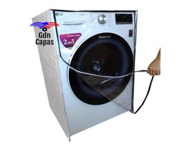 Capa Lava & Seca Midea Prata 12kg Storm Washwd15h7300kp frente transparente